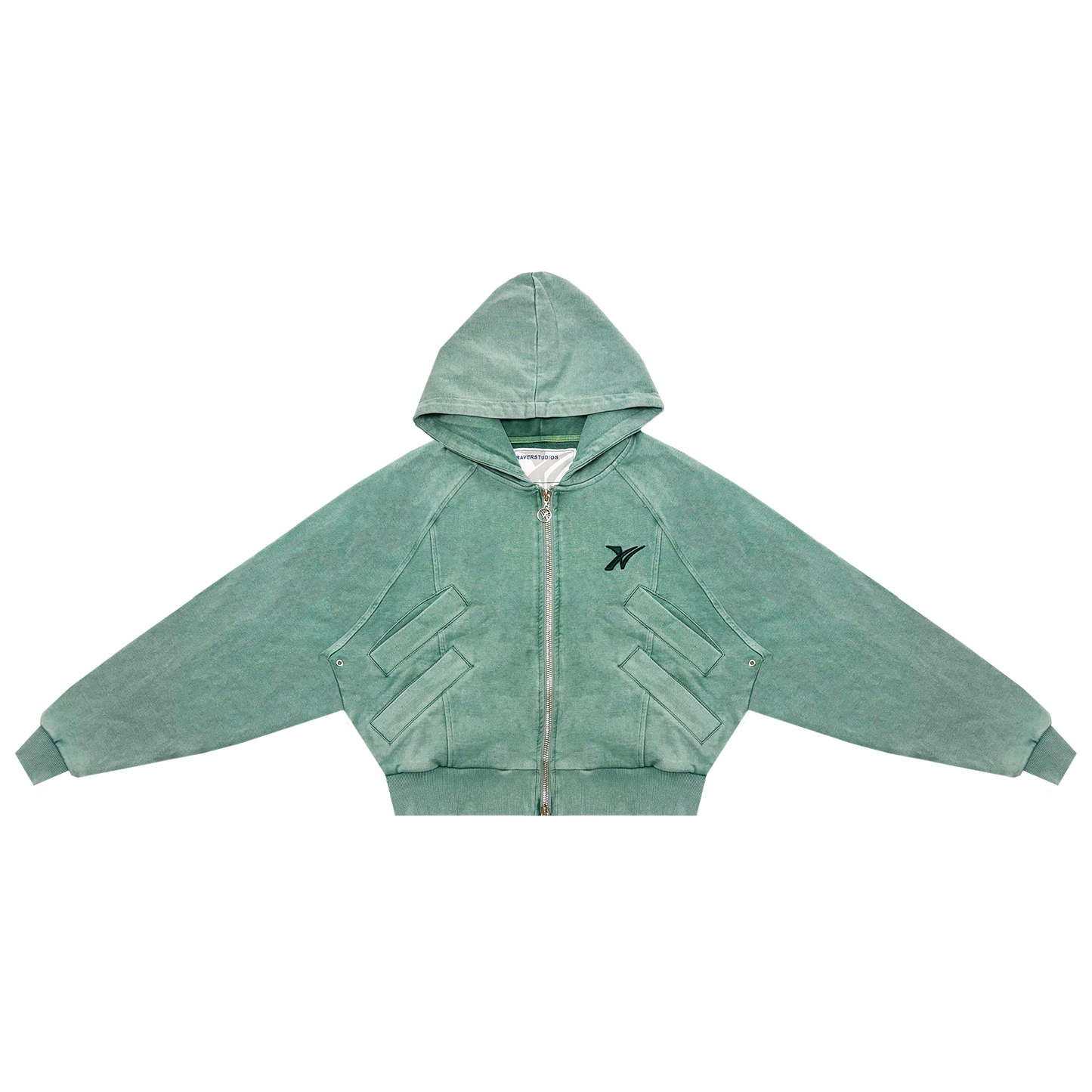 The Core Zip-Up - Washed Green